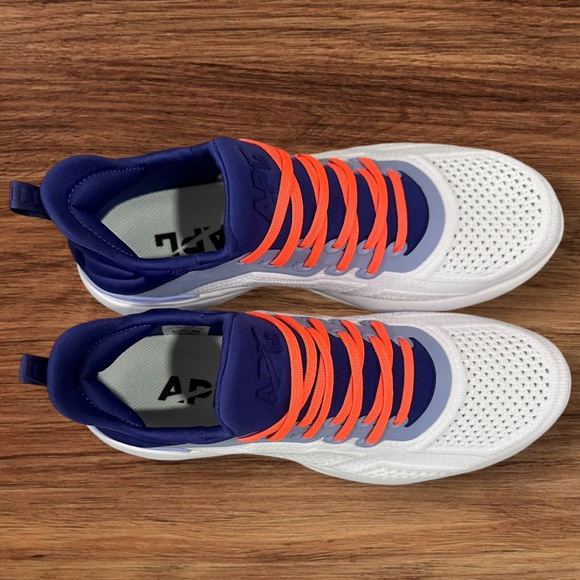 Men’s Athletic Propulsion Labs APL TECHLOOM TRACER Purple & White Sneakers, 7.5. - Picture 7 of 11